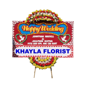 Bunga Papan Wedding Quezandy